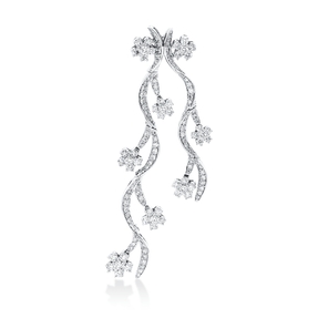 Anhänger aus 750 Gold Weißgold 145 Diamanten 4,63ct TW-VSI 83,9x31mm