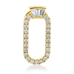 Anhänger aus 585 Gold Gelbgold 26 Diamanten 0,27ct 17,5x7,7mm