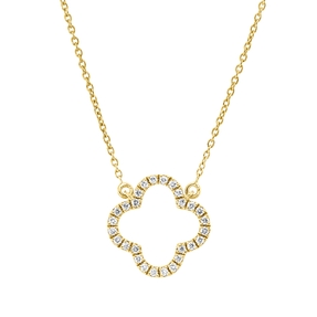 Collier aus 750 Gold Gelbgold 28 Brillanten 0,08ct TW-SI L:45,7cm