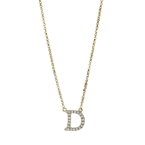 Collier aus 750 Gold Gelbgold 21 Brillanten 0,09ct TW-SI L:43,2cm