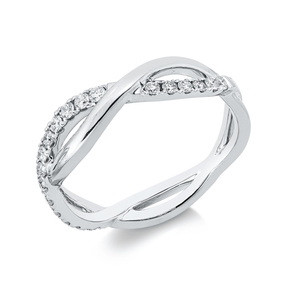 Ring aus 585 Gold Weißgold 20 Brillanten 0,27ct W-SI/PI B:5,2mm