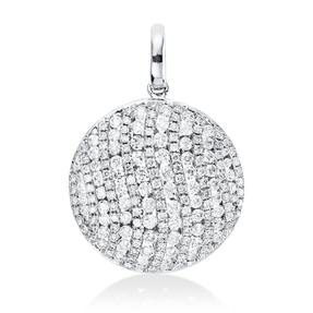 Anhänger aus 750 Gold Weißgold 188 Brillanten 1,87ct TW-PI 28,5x20,6mm mit Öse Anhänger aus 750 Gold Weißgold 188 Brillanten 1,87ct TW-PI 28,5x20,6mm mit Öse