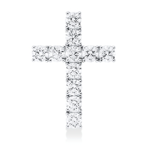 Anhänger Kreuz aus 750 Weißgold 11 Brillanten 2,88ct TW-SI 29x20,6mm Anhänger Kreuz aus 750 Weißgold 11 Brillanten 2,88ct TW-SI 29x20,6mm