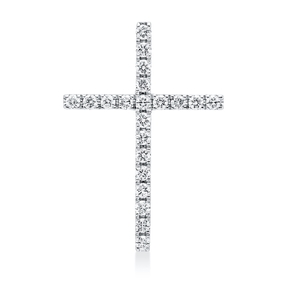 Anhänger Kreuz aus 750 Weißgold 21 Brillanten 0,16ct W-SI 18,1x12,7mm Anhänger Kreuz aus 750 Weißgold 21 Brillanten 0,16ct W-SI 18,1x12,7mm