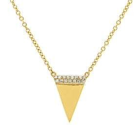 Collier aus 750 Gold Gelbgold 15 Diamanten 0,04ct TW-SI L:45,7cm