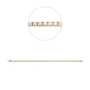Armband aus 750 Gold Gelbgold 64 Brillanten 2,94ct TW-SI L:17,8cm 4er-Krappe Armband aus 750 Gold Gelbgold 64 Brillanten 2,94ct TW-SI L:17,8cm 4er-Krappe