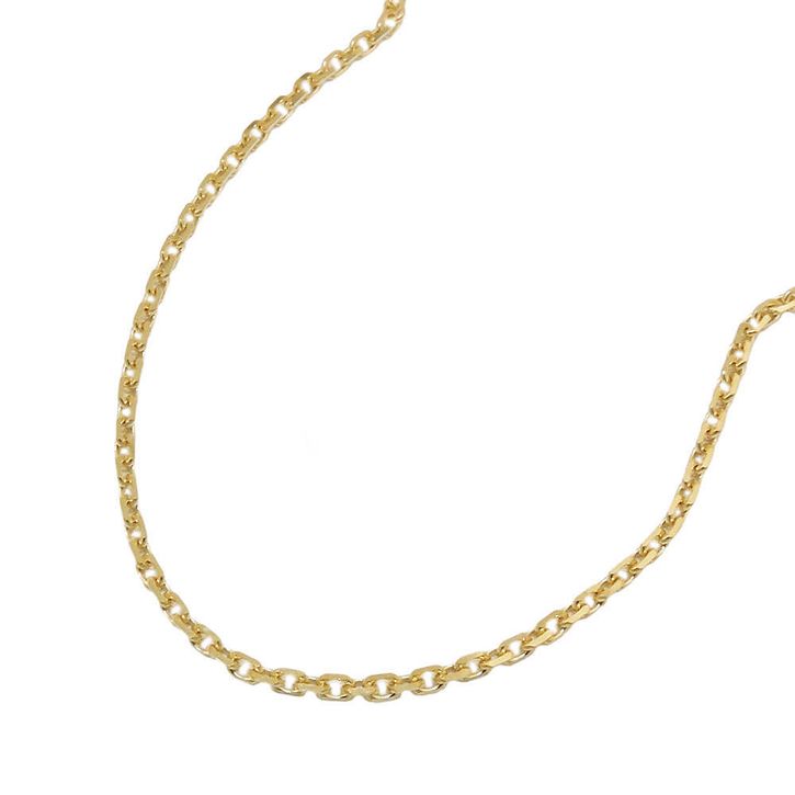 Kette 1.3mm Anker diamantiert aus 14Kt 585 Gold