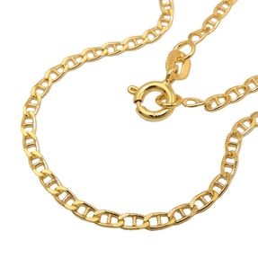 2mm Steg-Anker Kette Halskette Collier aus 9Kt 375 Gold Gelbgold glänzend 45cm