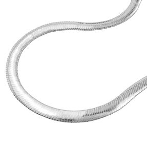 4mm Schlangenkette Halskette Collier flach glänzend aus 925 Silber 42cm