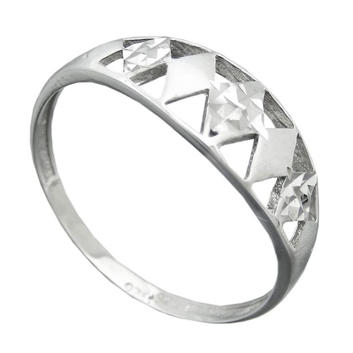 Ring Zirkonia Rhomben 925 Silber