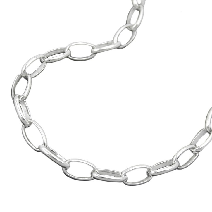 3,5mm Armband Ankerkette oval 925 Silber 21cm