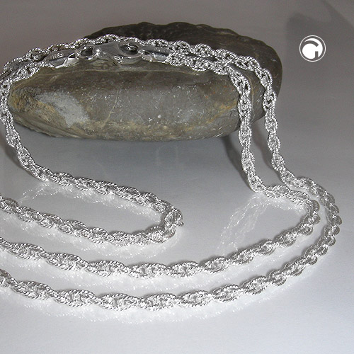 3mm Doppelankerkette 925 Silber 42cm