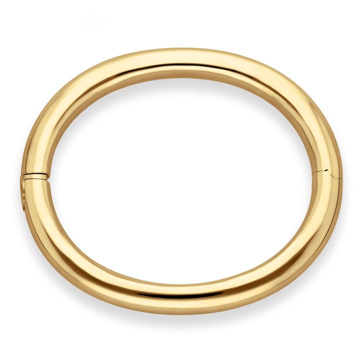 Armreif aus 585 Gold Gelbgold 8mm breit schlicht
