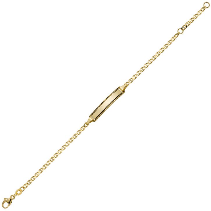 Identbändchen Armband 585 Gold 16cm Kinder