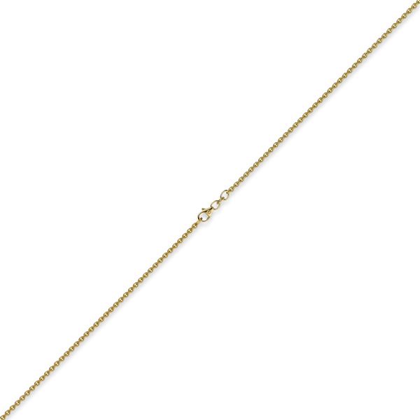 2,3mm Rundankerkette aus 585 Gelbgold 60cm