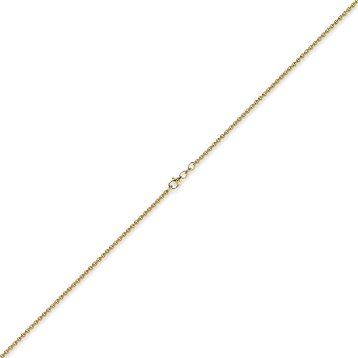 2,3mm Rundankerkette aus 585 Gelbgold 55cm