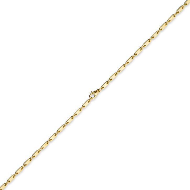 3mm Plattenkette 585 Gelbgold 45cm