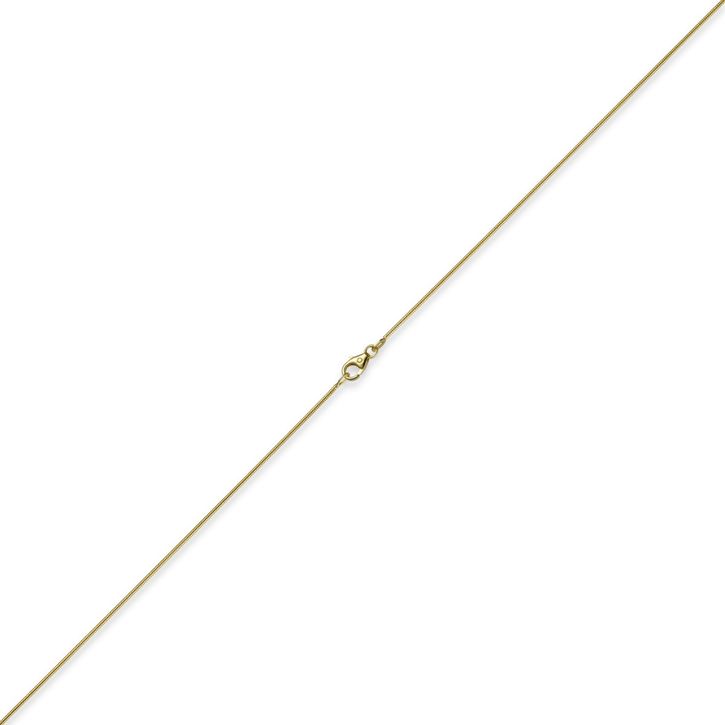 1mm Schlangenkette 585 Gelbgold 50cm