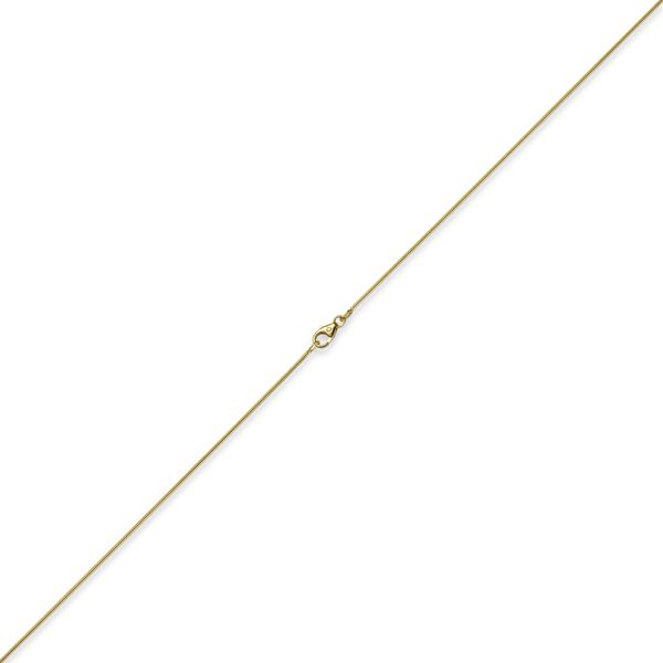 1mm Schlangenkette 585 Gelbgold 50cm