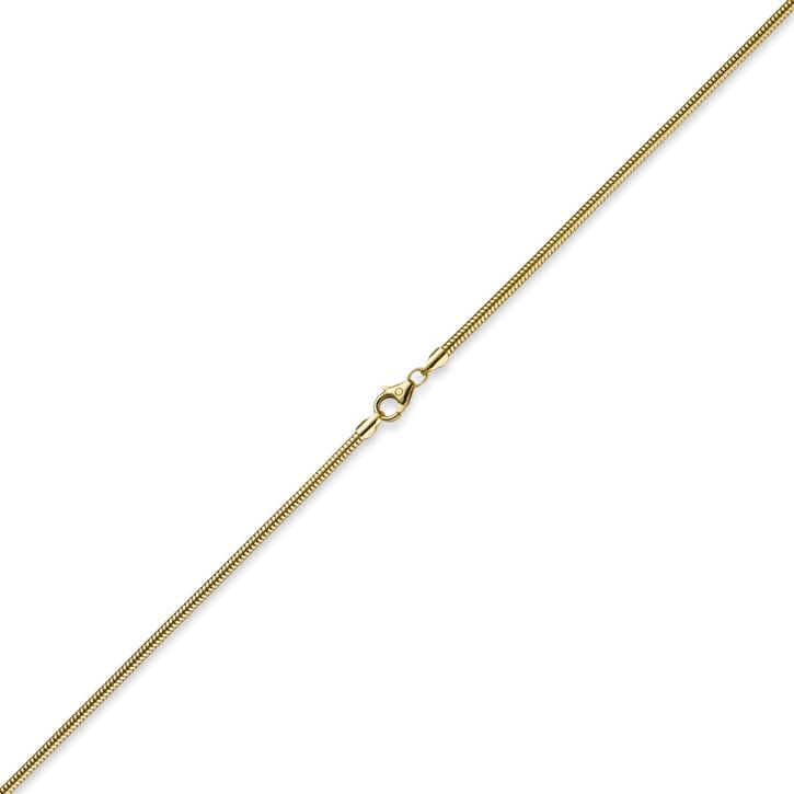 2,5mm Schlangenkette 585 Gelbgold 60cm