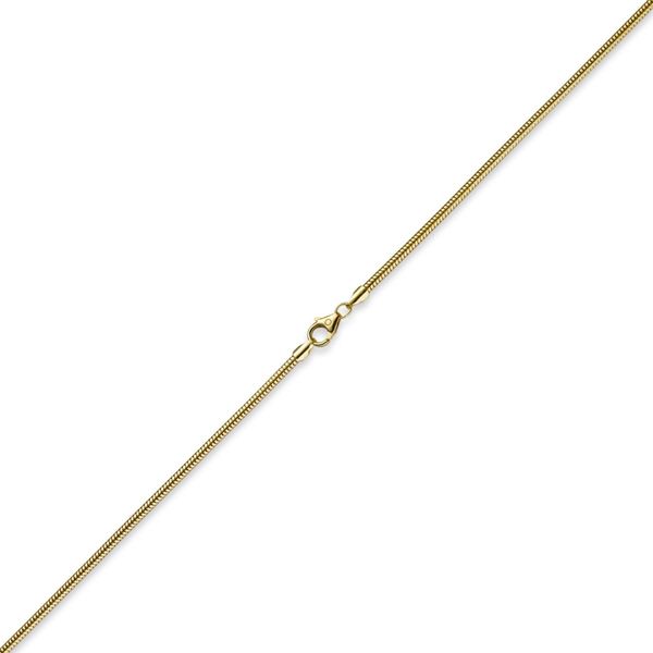 2,5mm Schlangenkette 585 Gelbgold 55cm