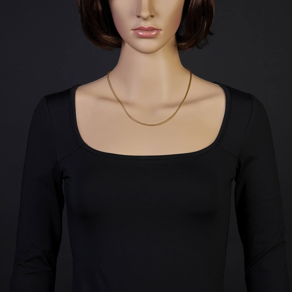 2,5mm Schlangenkette 585 Gelbgold 50cm