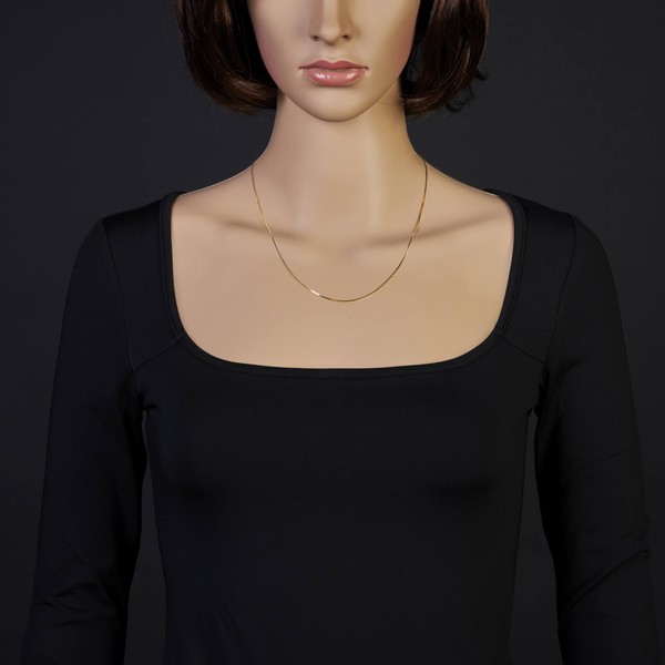 0,9mm Venezianerkette 585 Gelbgold 50cm