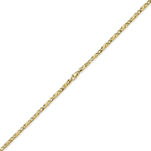 4,5mm Rockwellkette matt 585 Gold 60cm