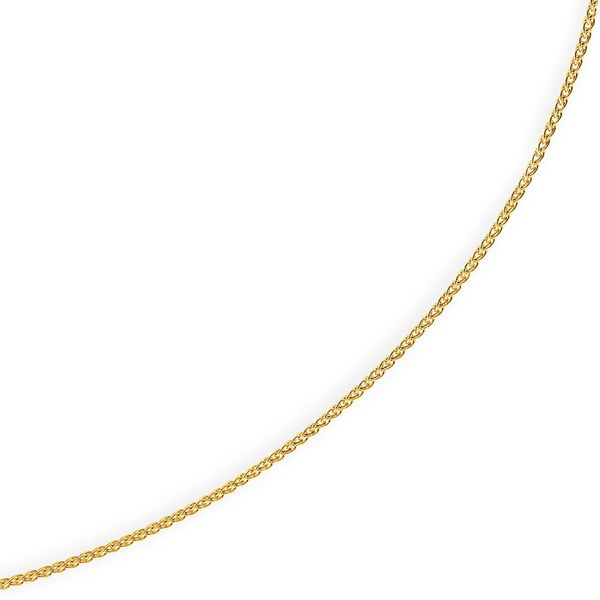 1,5mm Zopfkette 585 Gelbgold 42cm