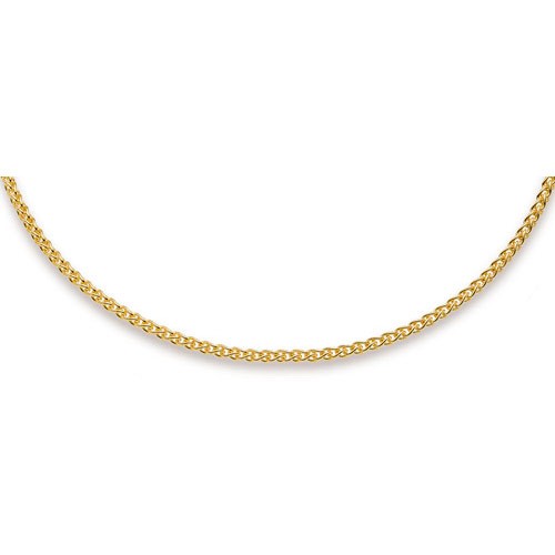 3mm Zopfkette 585 Gelbgold 55cm