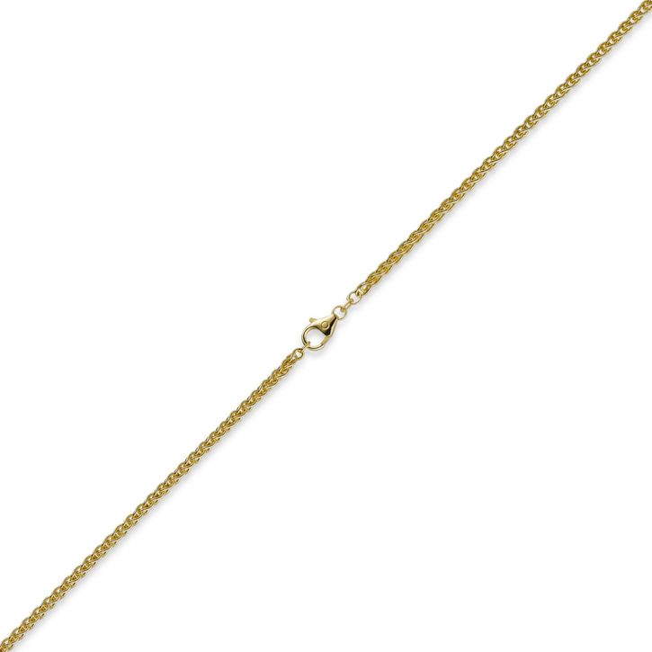 3mm Zopfkette 585 Gelbgold 55cm