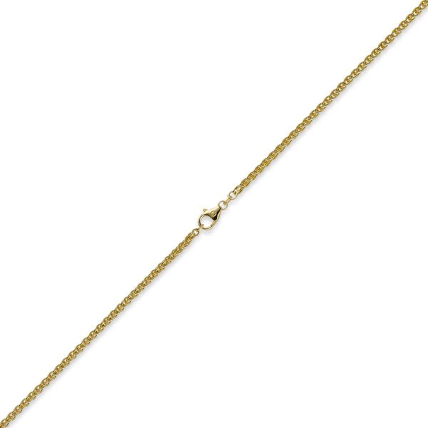 3mm Zopfkette 585 Gelbgold 55cm