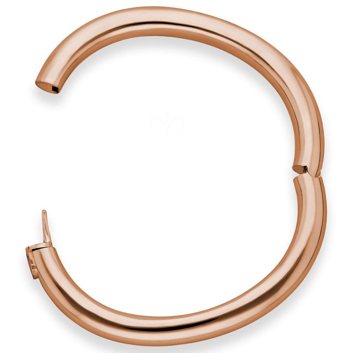Armreif aus 585 Rosegold 8mm breit schlicht