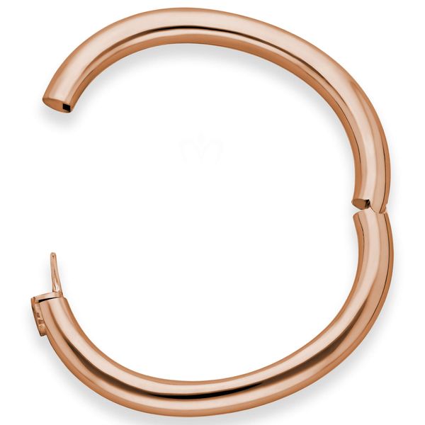 Armreif aus 585 Rosegold 8mm breit schlicht