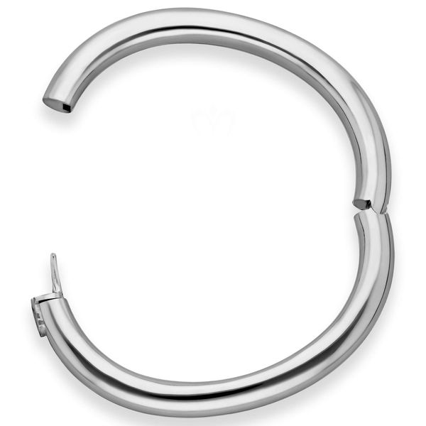 Armreif aus 585 Weißgold 8mm breit schlicht