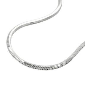 1,3mm Armband Armkette, Schlangenkette 5kant diamantiert, Silber 925, 19cm