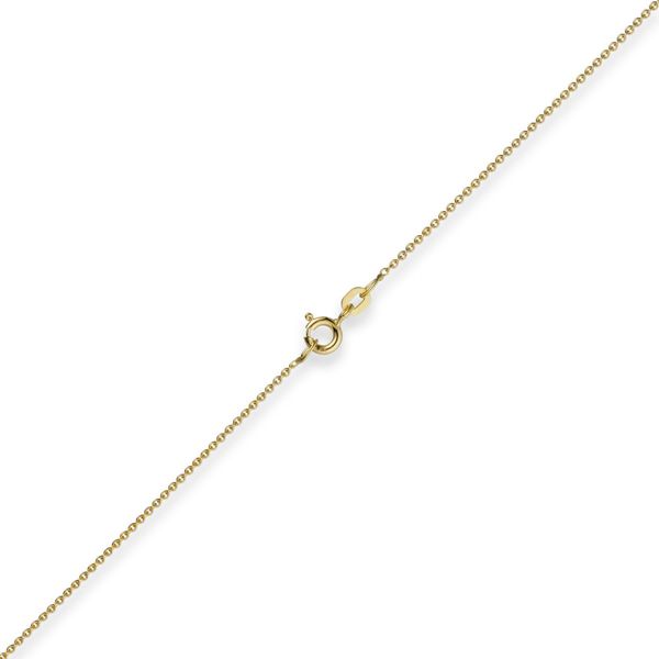 1,1mm Rund-Ankerkette 585 Gelbgold 38cm