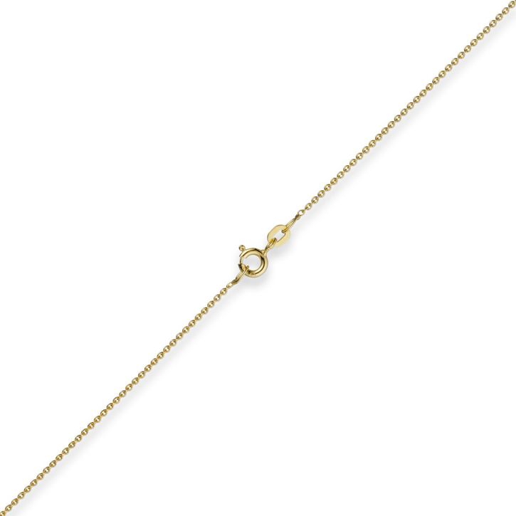 1,1mm Rund-Ankerkette 585 Gelbgold 40cm