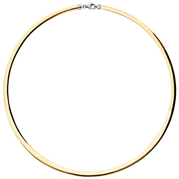 4mm Wendeomegareif 585 Gold bicolor 50cm