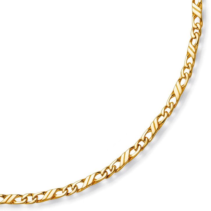 3mm Jeu-Armband 585 Gelbgold 19cm