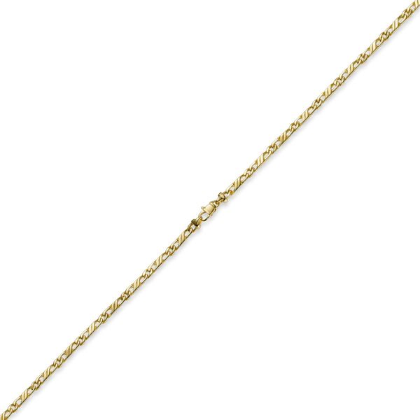 3mm Jeu-Kette 585 Gelbgold 55cm