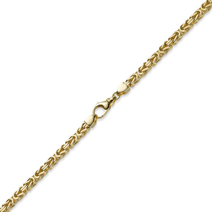 6mm Königskette aus 585 Gelbgold 45cm