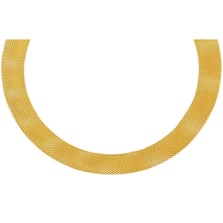 18mm Milanese Collier aus 585 Gelbgold 50cm