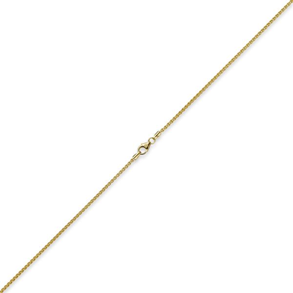 1,5mm Zopfkette aus 750 Gelbgold 45cm