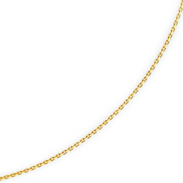 1,8mm Ankerkette aus 750 Gelbgold 45cm