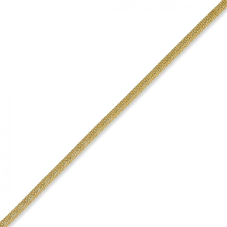 5mm Himbeere Collier aus 585 Gelbgold 42cm