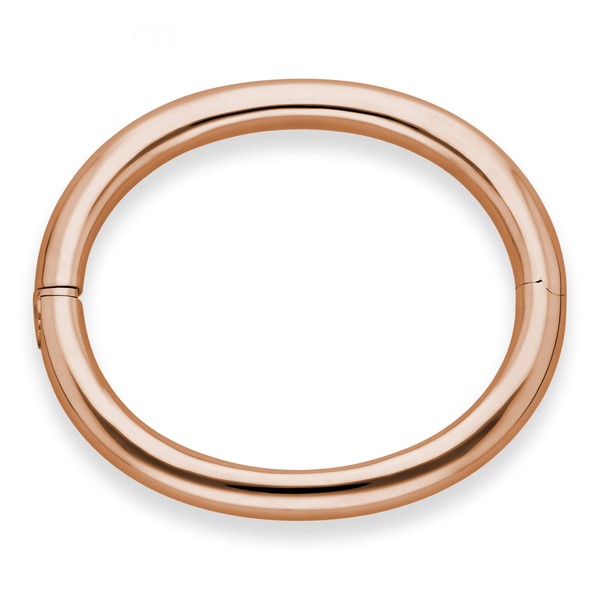 8mm Armreif aus 750 Rotgold glänzend schlicht