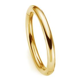 8mm Armreif Armband Armschmuck aus 750 Gold Gelbgold glänzend Ø 61x51mm innen