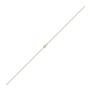 1,1mm Rund-Ankerkette aus 750 Gelbgold 80cm