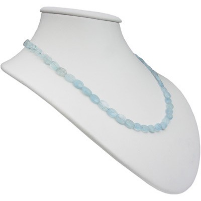 Kette aus Aquamarin facettiert 50cm